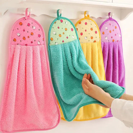 Coral Velvet Bathroom Supplies Soft Hand Towel